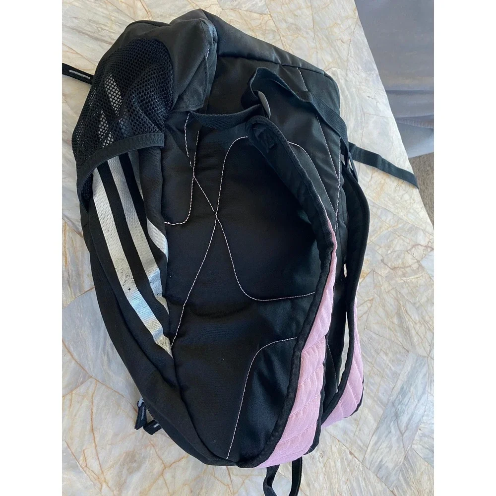Adidas Hydroshield Backpack Pink Black Honeycomb Water Resistant Sports Bag